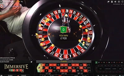 Immersive Roulette Table