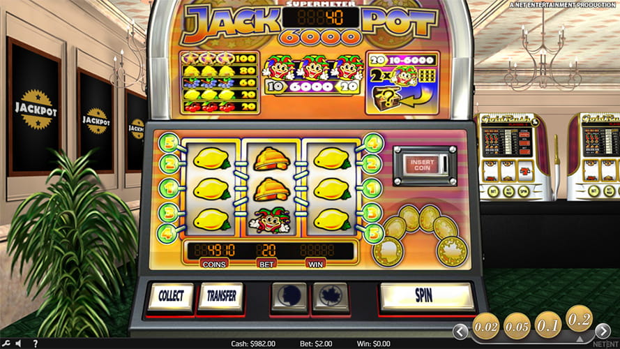 Jogar Jackpot 6000 online grátis