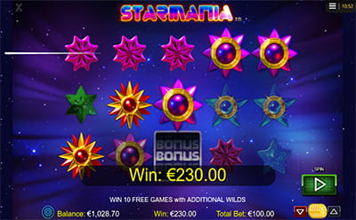 Starmania Caça-Níquel Jogo Bônus